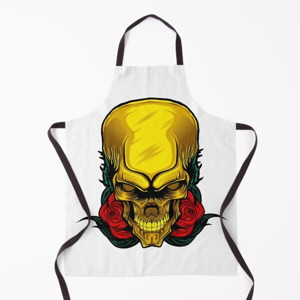 Item preview, Golden Skull Rose Skull Art designed and sold by JTS STORE.