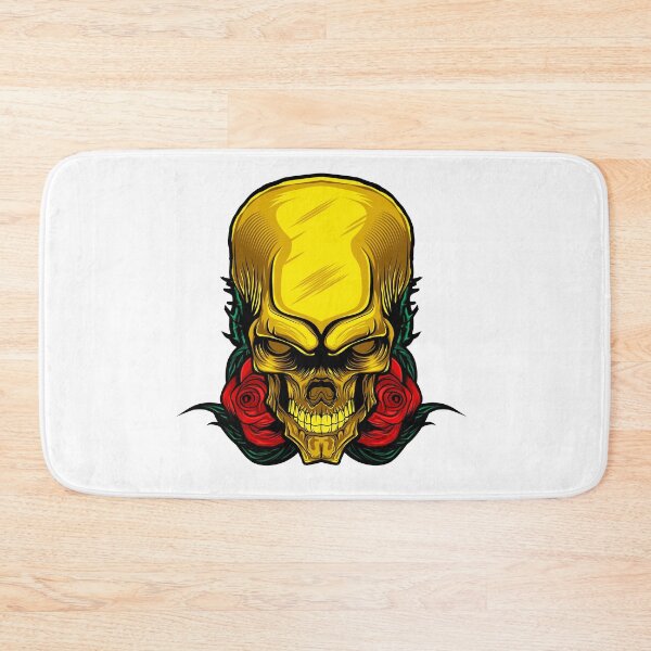 Item preview, Golden Skull Rose Skull Art designed and sold by JTS STORE.