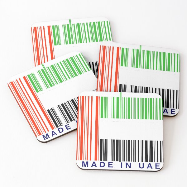 Item preview, UAE barcode flag designed and sold by MBR1.