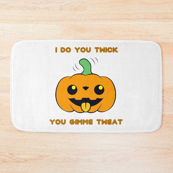 Item preview, Smiley Pumpkin Trick or Treat  | White designed and sold by Jovak.