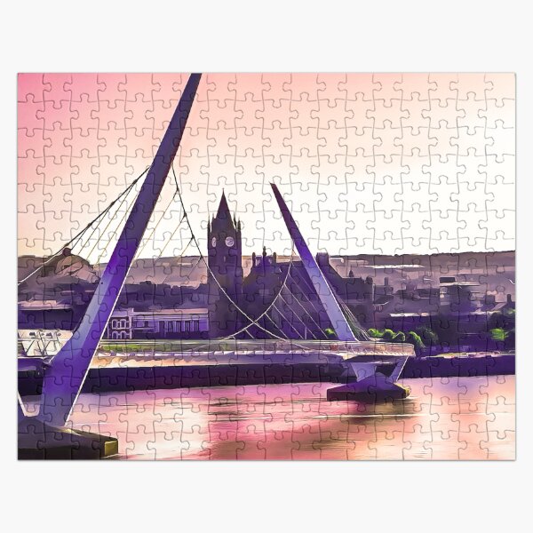 Item preview, Derry / Londonderry Peace Bridge. (Painting.)  designed and sold by cmphotographs.