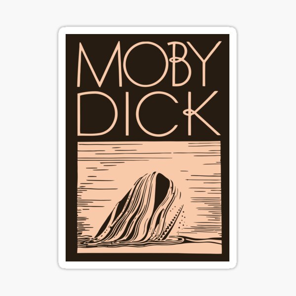 Vista previa del artículo con la obra « inspirado en una portada de libro vintage art decó de 1930 para Moby Dick», diseñado y vendido por aapshop.