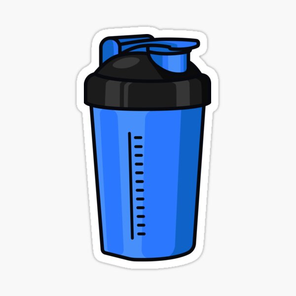 Protein Shaker Cup Illustration Sticker for Sale by BandanaMontana
