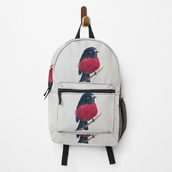 Item preview,   Pink Robin bird on grey background designed and sold by Jennifer Morcom.