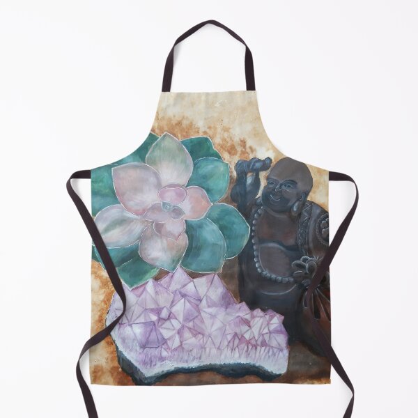 Item preview, Happy Buddha and Amethyst Crystal Painting designed and sold by Sarah Wainwright.
