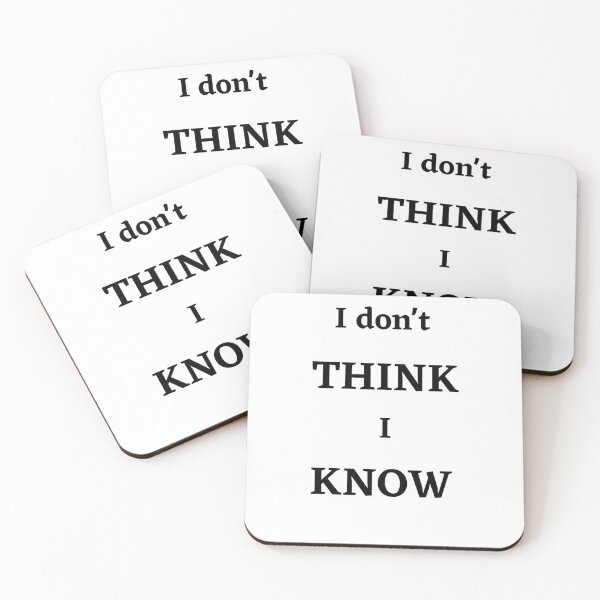 Item preview, I don't think I know designed and sold by chark70.