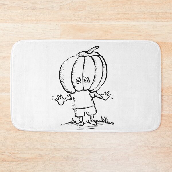 Item preview, The Boy With The Halloween Pumpkin Head designed and sold by brodyquixote.