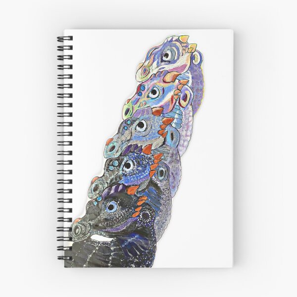 Item preview, 5 dragons vibrant colours acrylic painting designed and sold by MORIANO TATTOOS.