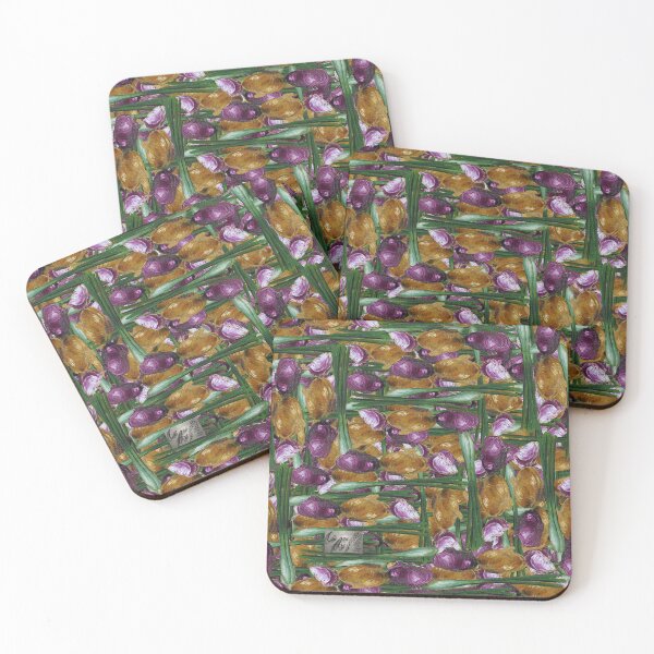 Item preview, Green Onion, Red Onions, White Green Scallions Shallots designed and sold by CiliannArt.