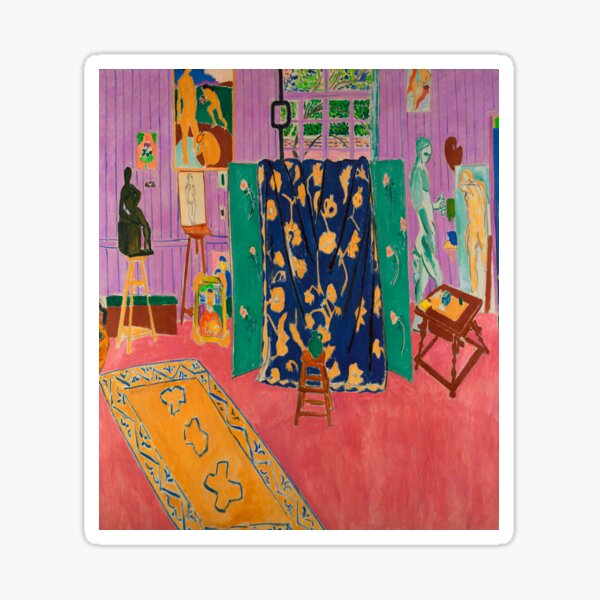 The Pink Studio-Henri Matisse Sticker