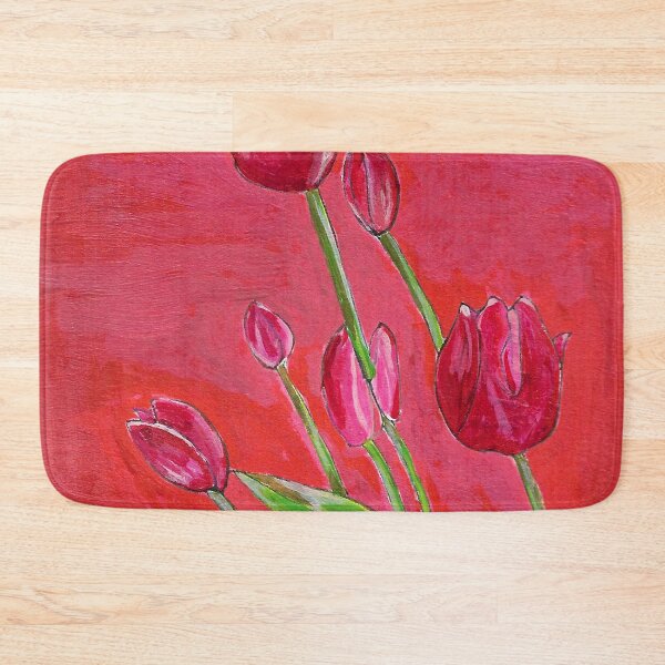 Item preview, Red Tulip Acrylic Drawing designed and sold by Mimi Huang.