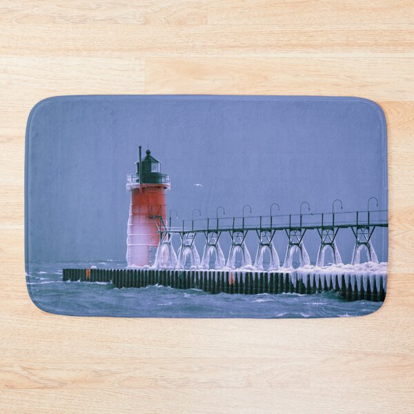 Item preview, Frozen South Haven Lighthouse designed and sold by Enzwell.