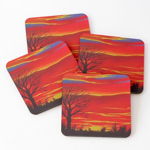 Item preview, Dramatic Sunset Scenery Painting Design designed and sold by RedCreatives.