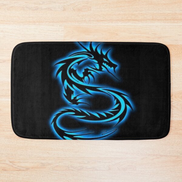 Item preview, Blue Neon Dragon designed and sold by leen12 Art Designs Prints.