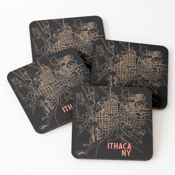 Item preview, Street Map of Ithaca New York designed and sold by progprints.