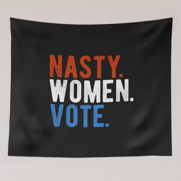 Item preview, Nasty Women Vote American Flag Themed Text Election 2020 Suffrage Feminist designed and sold by alenaz.
