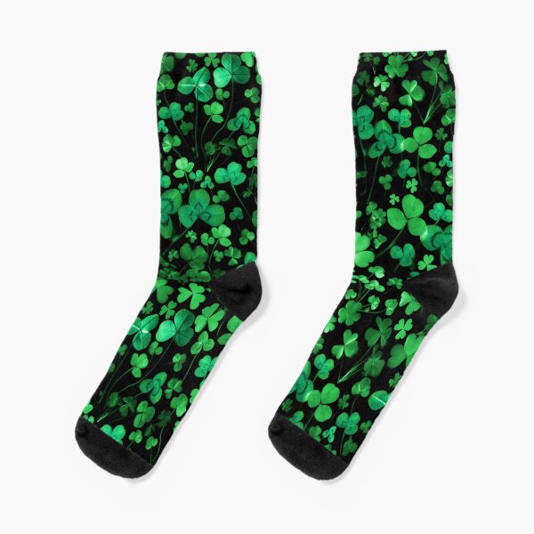 Item preview, Evening Green Shamrocks designed and sold by IrishVikingDesigns.