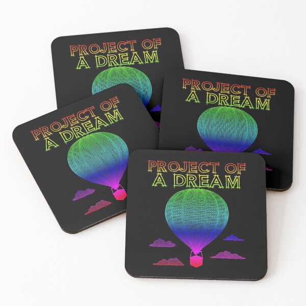 Item preview, Project of a dream, hot air balloon blueprint rainbow designed and sold by ideasfinder.