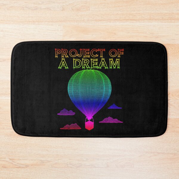 Item preview, Project of a dream, hot air balloon blueprint rainbow designed and sold by ideasfinder.