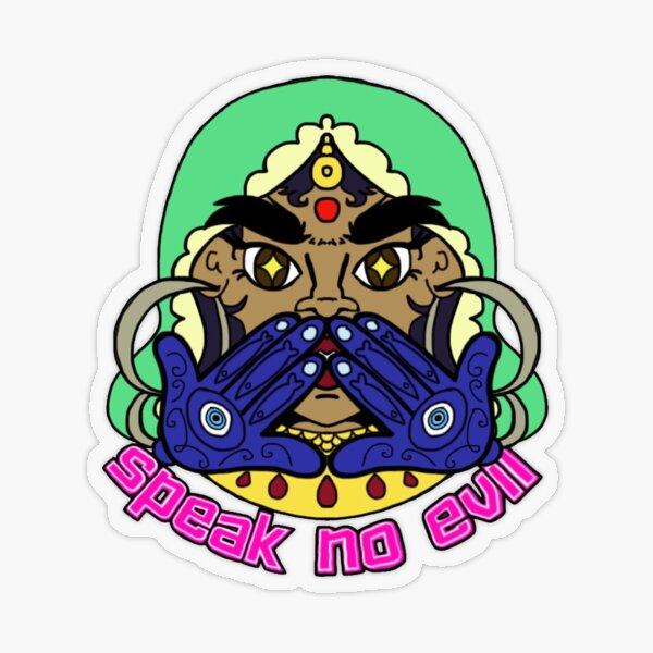 SPEAK NO EVIL Transparent Sticker