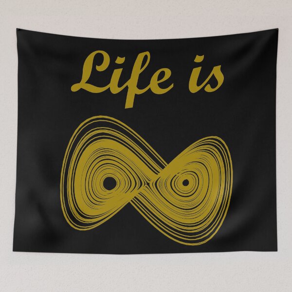 Item preview, Life is unpredictable - Maths Chaos - gold designed and sold by rahilvalani.