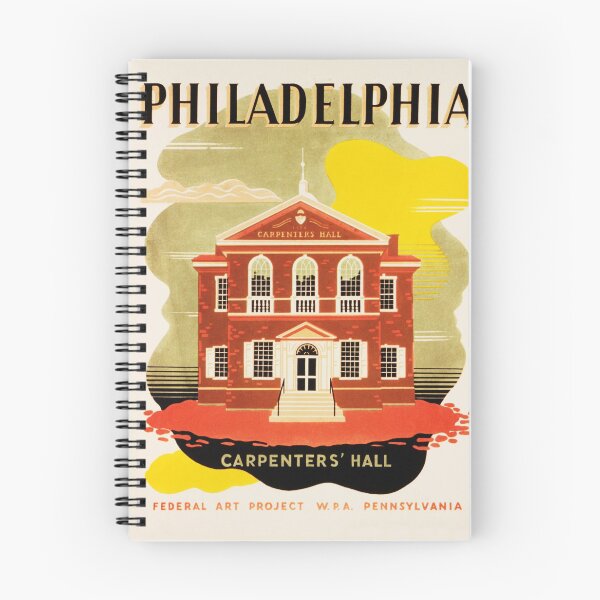 Item preview, PHILADELPHIA Carpenter's Hall America WPA Federal Art Project designed and sold by retroposters.