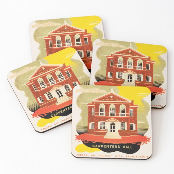 Item preview, PHILADELPHIA Carpenter's Hall America WPA Federal Art Project designed and sold by retroposters.