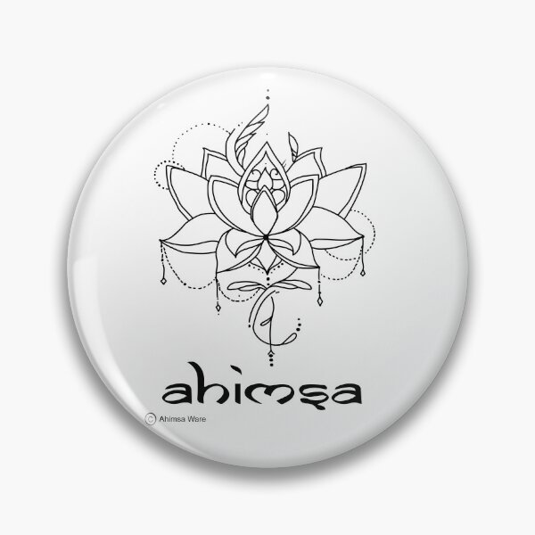 Item preview, Lotus Ahimsa Do No Harm Sanskrit Non-Violence Ahimsa Ware designed and sold by anamcaracat.