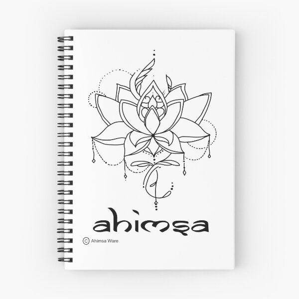 Item preview, Lotus Ahimsa Do No Harm Sanskrit Non-Violence Ahimsa Ware designed and sold by anamcaracat.