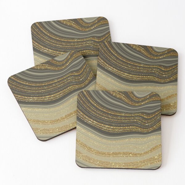Item preview, Gold Marble Agate designed and sold by WisdomInspired.