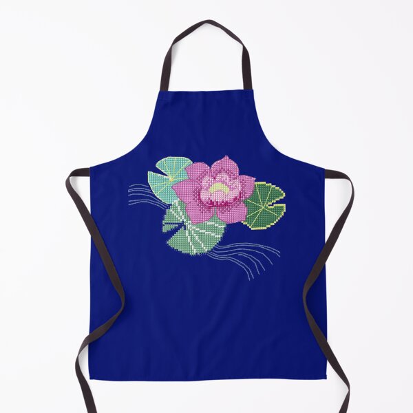 Item preview, Cross Stitch Stitching Vintage Water Lily Flower Floral Christmas Gift designed and sold by TopTeeShop.
