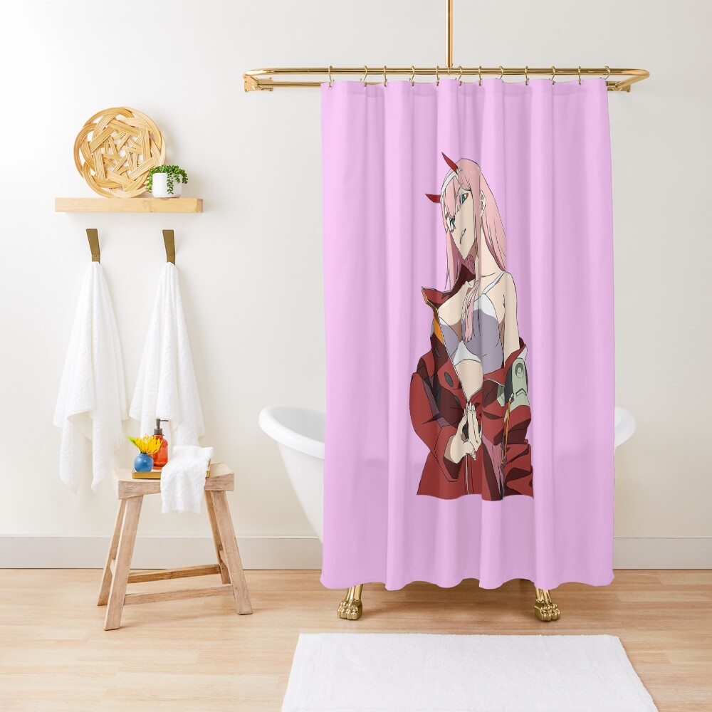 "Zero two" Shower Curtain by Vert1g07 Redbubble
