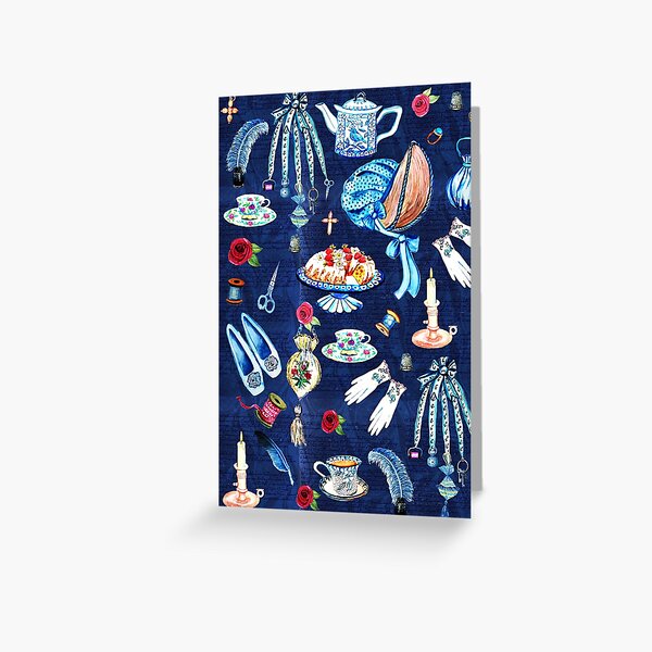 Jane Austens favourite things // Jane Austen art Greeting Card