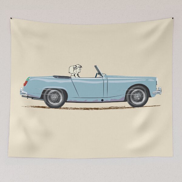 Aperçu de l'œuvre Bleu glacier Austin Healey Sprite / MG Midget créée et vendue par Bigs66.