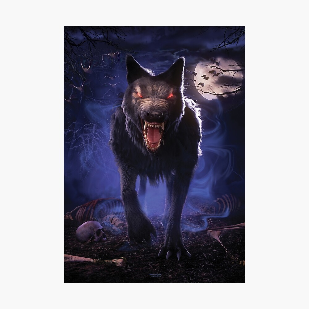 Póster «Lobo del infierno» de DavidPenfound | Redbubble