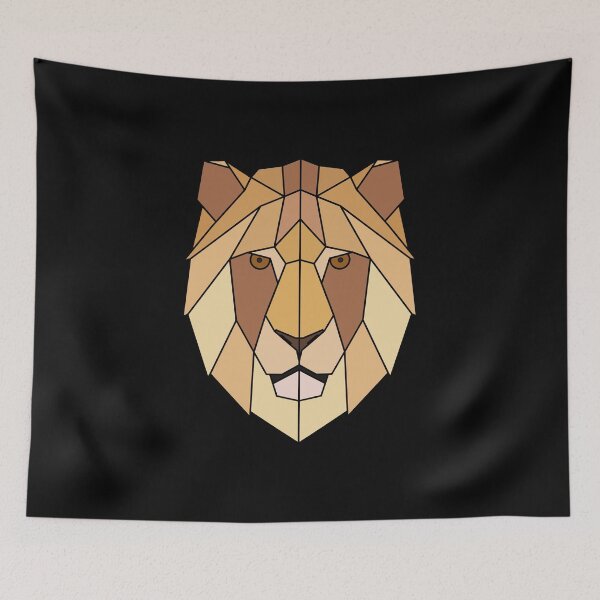 Item preview, Warm Toned Geometric Lion Design designed and sold by Michael Schmidt.