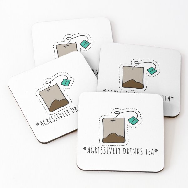 Item preview, Agressively Drinks Tea  designed and sold by GasparArts.