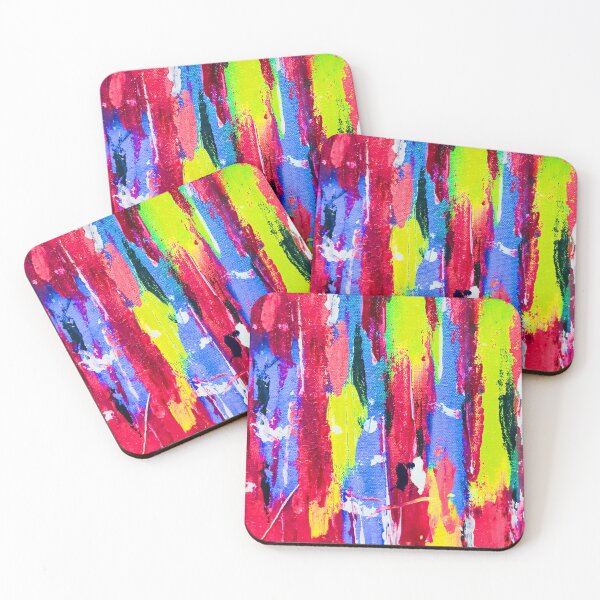 Item preview, Vibrant Colors Modern Abstract Painting Design designed and sold by RedCreatives.