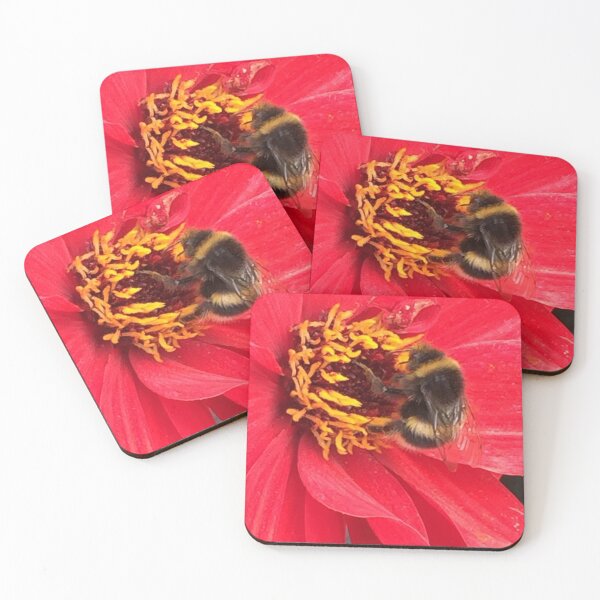 Item preview,  Floral Delight Bumblebee on a Red Flower. “Save our Bees” designed and sold by Angela Haig-Harrison.