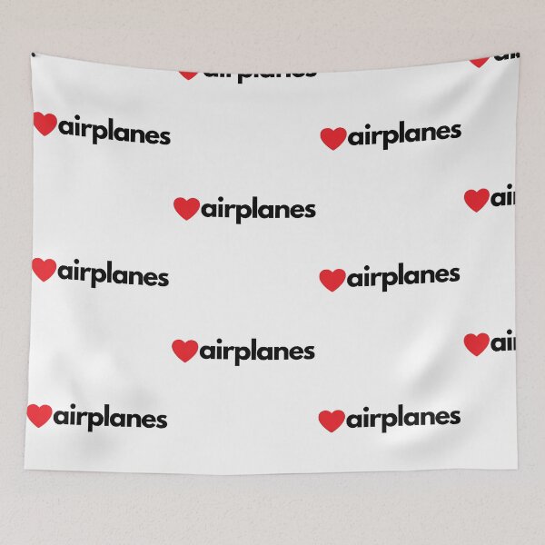 Item preview, I Love (Heart) Airplanes designed and sold by jetmike.