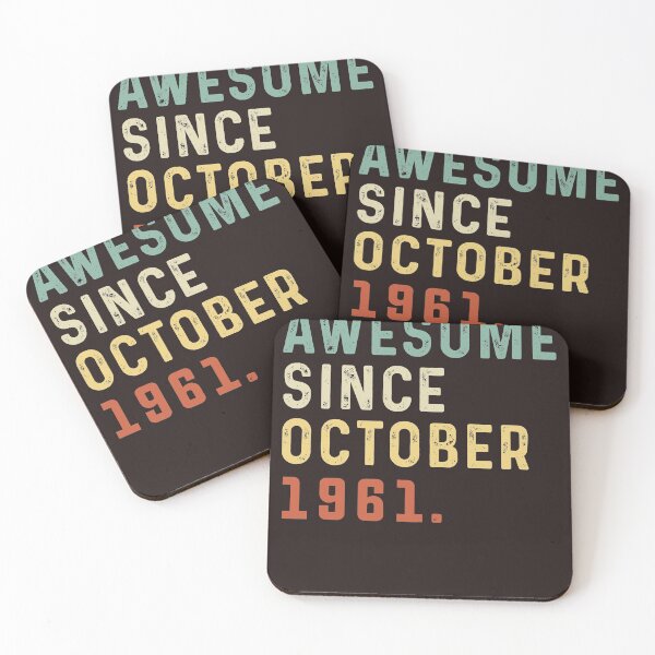 Item preview,  Awesome Since October 1961 59 Years Old Gift 59th Birthday Vintage October 1961 designed and sold by Sarah38.