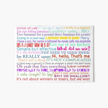 Harry Styles Quotes Art Board Print