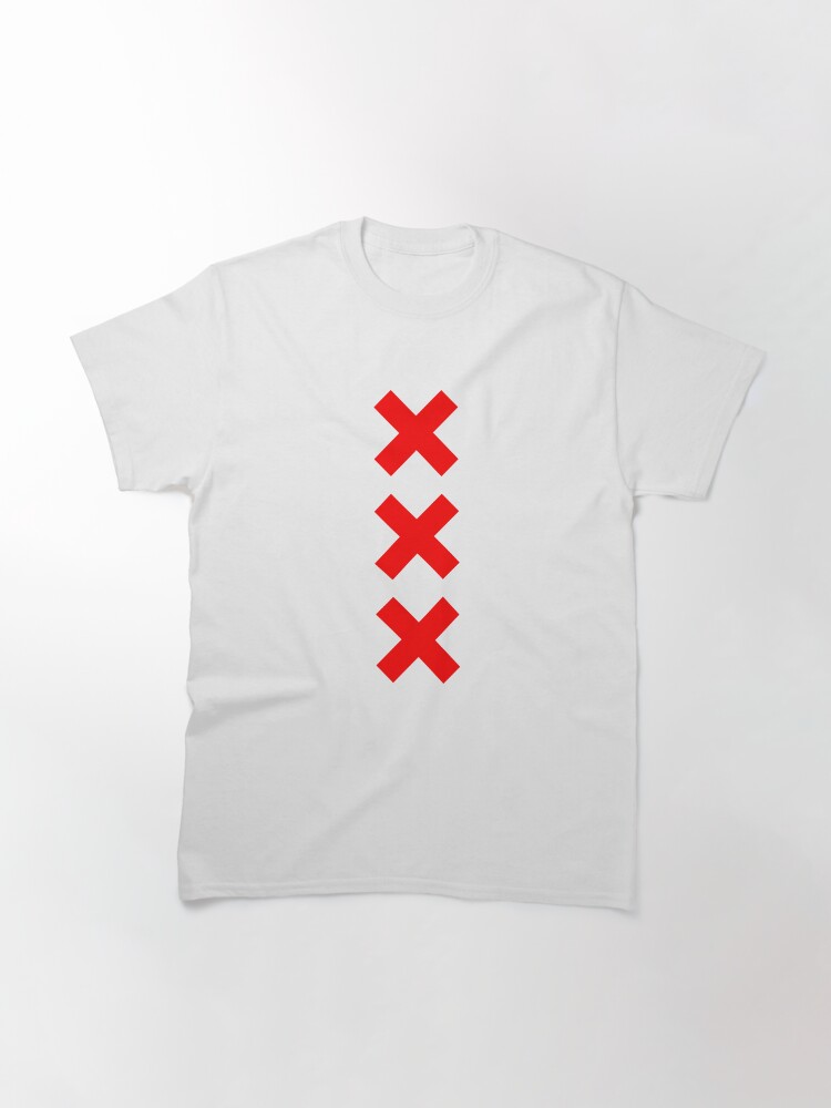 Flagge von Amsterdam 3 Kreuze XXX T-Shirt