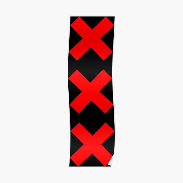 Bandera de Amsterdam (XXX) Póster