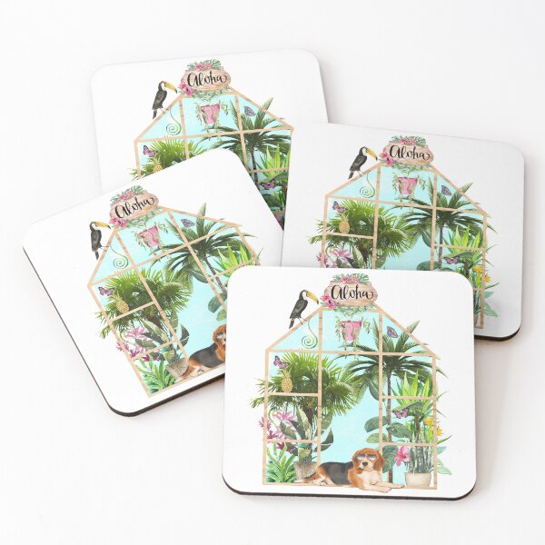 Item preview, Tropical Summerhouse - Beagle designed and sold by Amanda-Lakey.