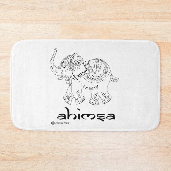 Item preview, Ahimsa Elephant Sanskrit Do No Harm Non-Violence Ahimsa Ware designed and sold by anamcaracat.