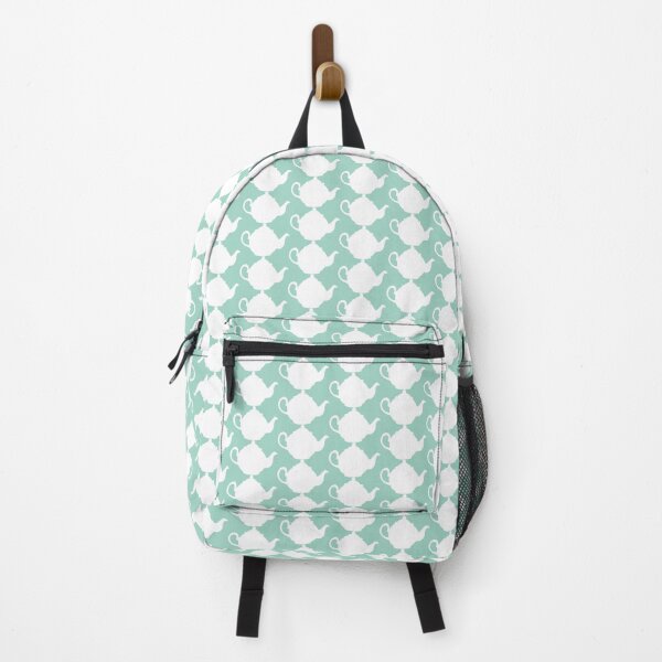 Item preview, Vintage Teapots on Duck Egg Blue designed and sold by HotHibiscus.