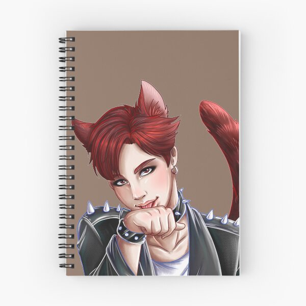 Item preview, BTS j-hope k-pop cute cat neko  designed and sold by makotokinoart.