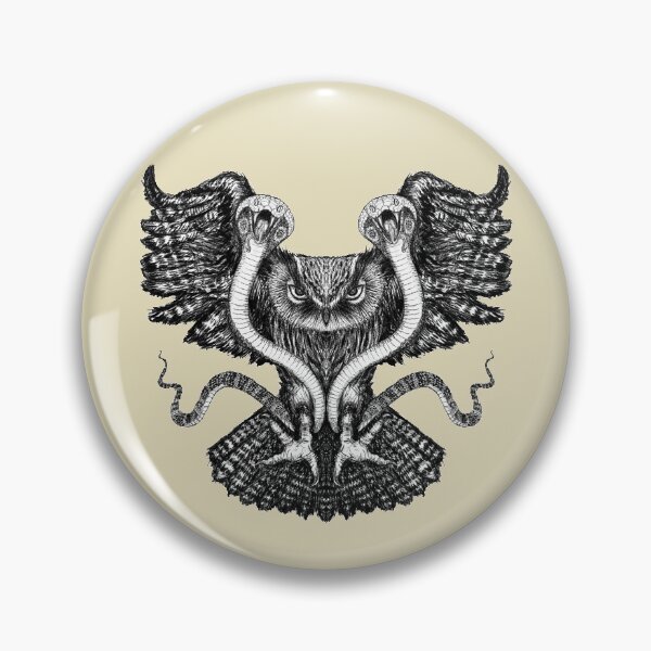 Item preview, Owl with Two Cobras designed and sold by MadeWithMagick.