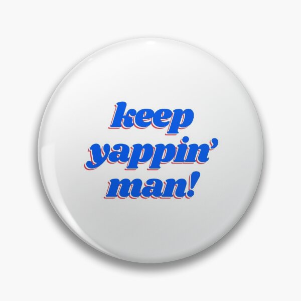 Item preview, Keep yapping man in the American flag colours designed and sold by lettersbysid.